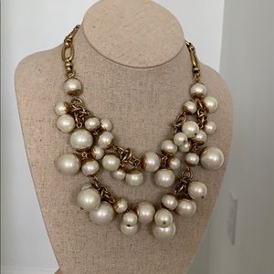 Stella & Dot oversized pearl statement necklace